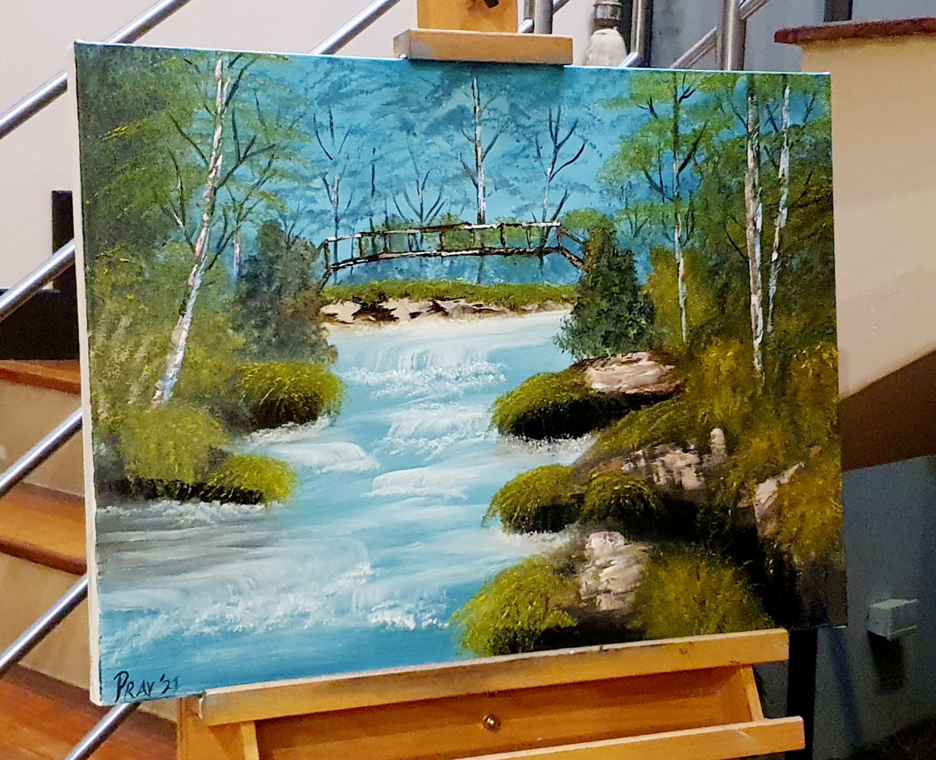 Lonely Bridge (61cm x 45,5cm x 1,5cm)