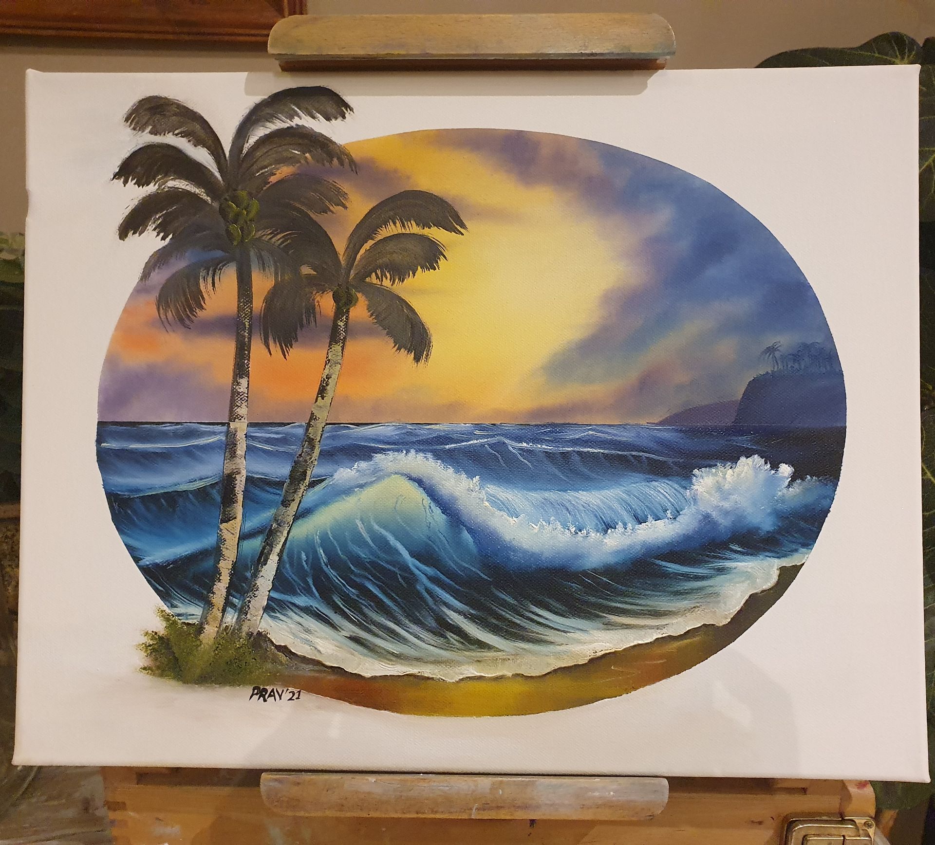 Postcard from Paradise (45cm x 35,5cm x 1,5cm)