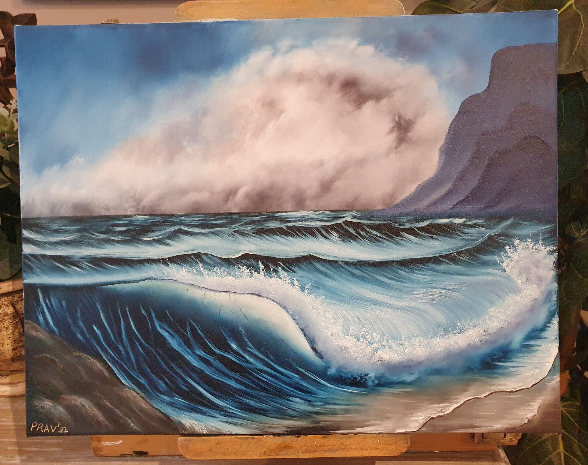 Stormy Horizon (45,5cm × 35,5cm x 3,5cm)